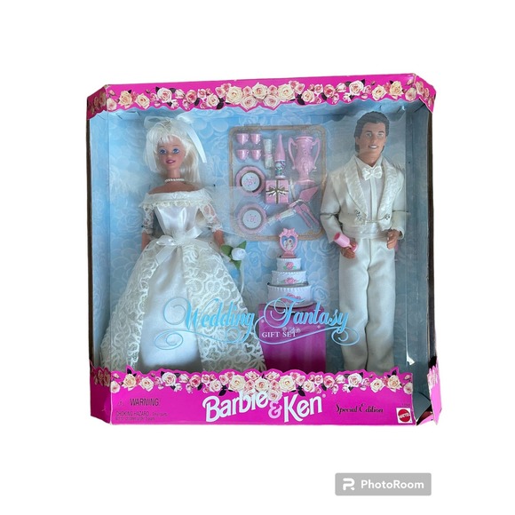 New in Box! Vintage 1996 Barbie and Ken Wedding Fantasy Gift‎ Set - Picture 1 of 6